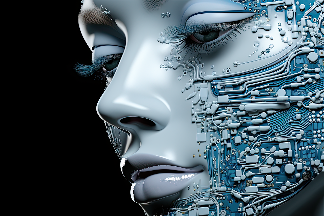 Free ai artificial intelligence circuit board illustration
