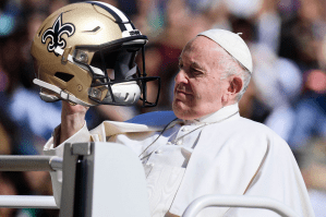 Pope Francis Keeps Accidentally Shouting Out the New Orleans Saints